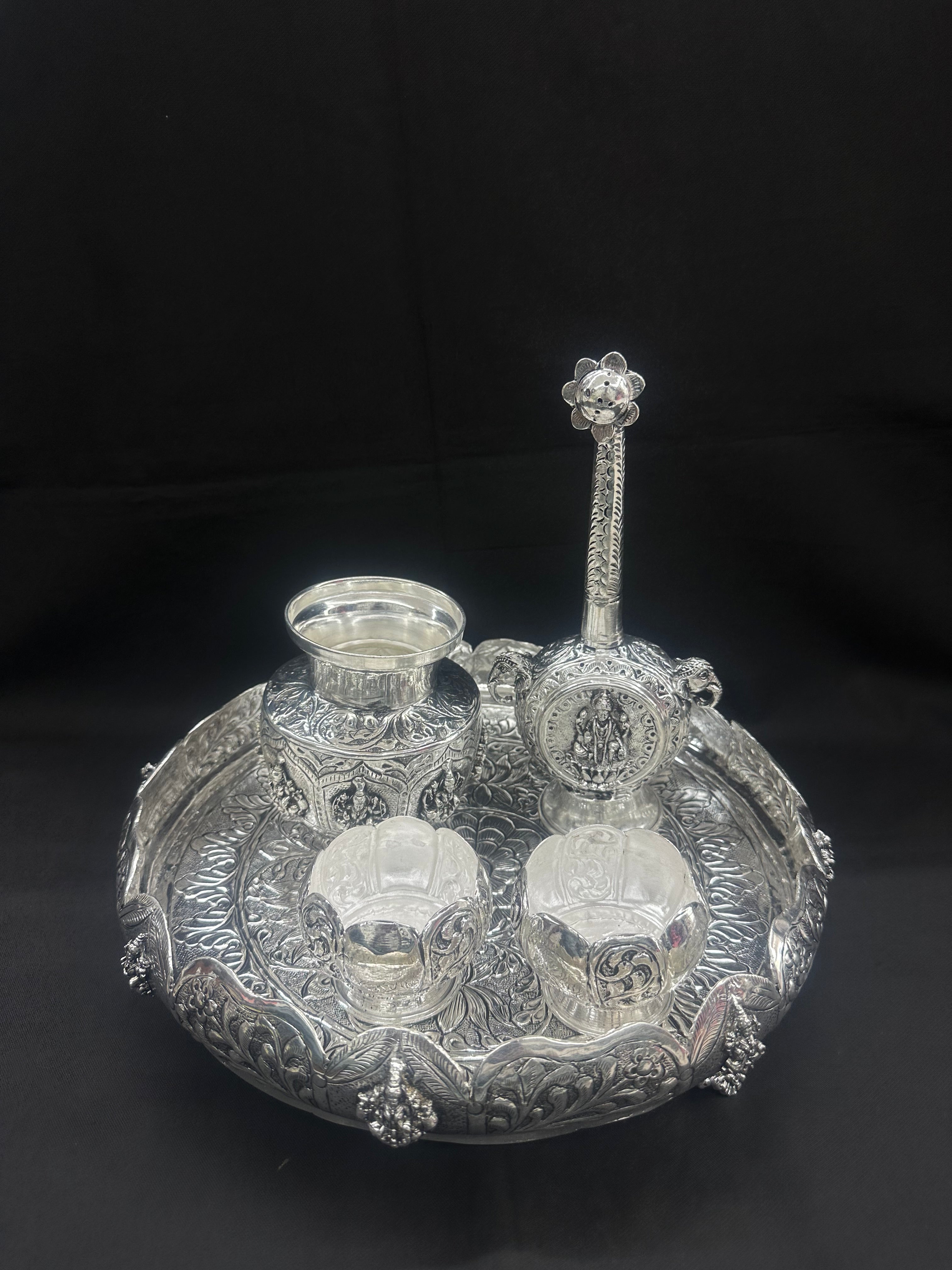 German Silver Antique Nelangu Set