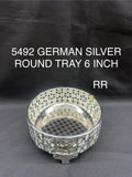 5492 German silver 6 inch tray