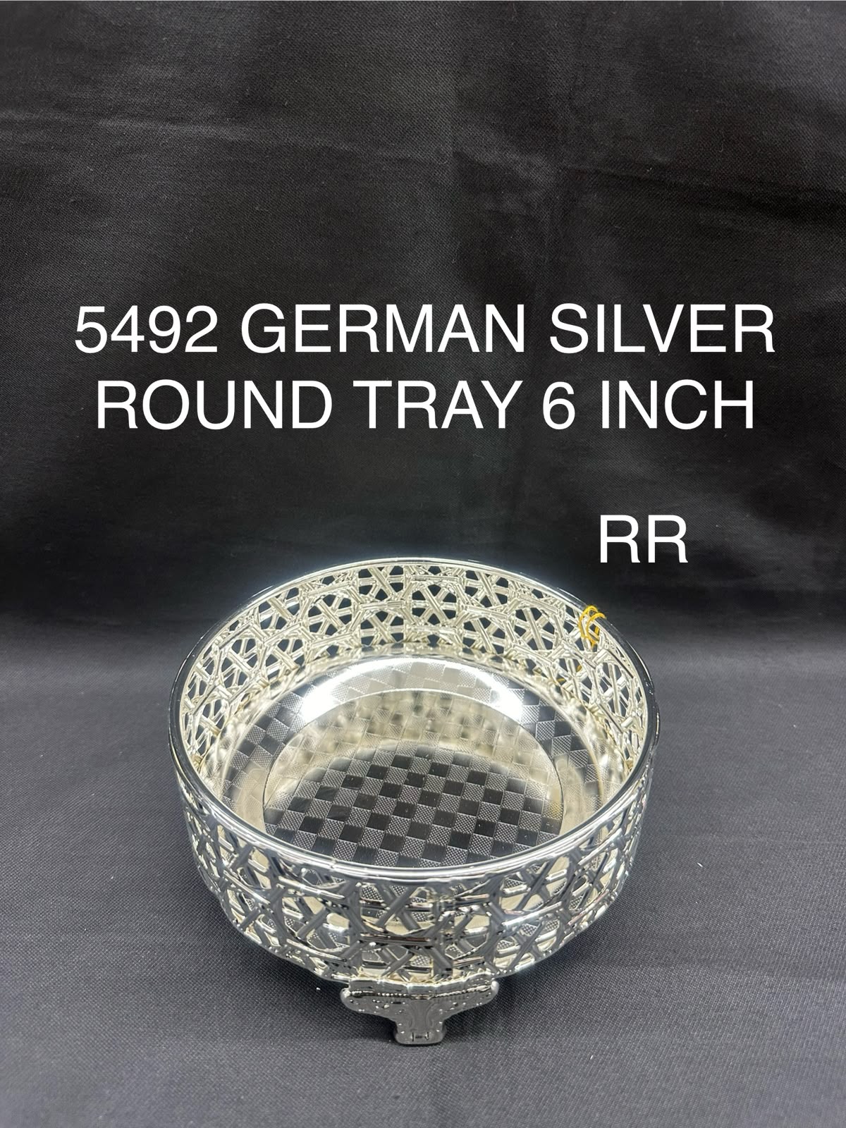 5492 German silver 6 inch tray