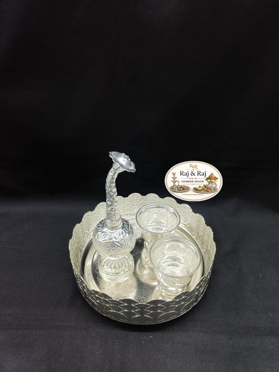 German silver nelangu set 8 inch