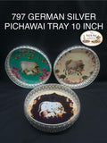 797 German Silver Pichawai Trays 10 Inch