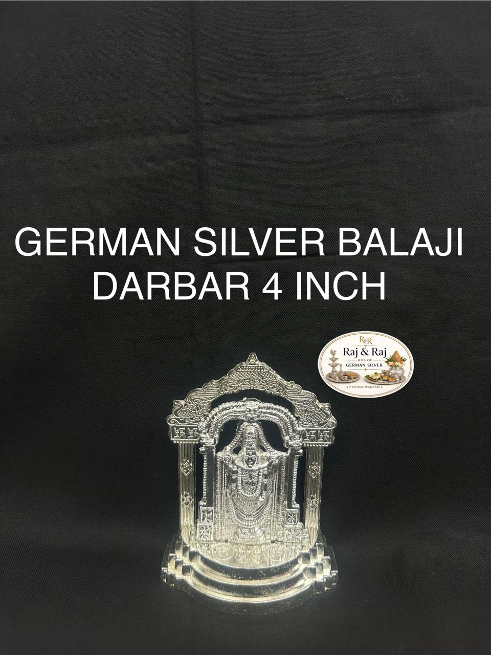 German Silver Darbar Balaji 4 Inch
