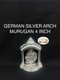 German Silver Arch Darbar Murugan 4 Inch