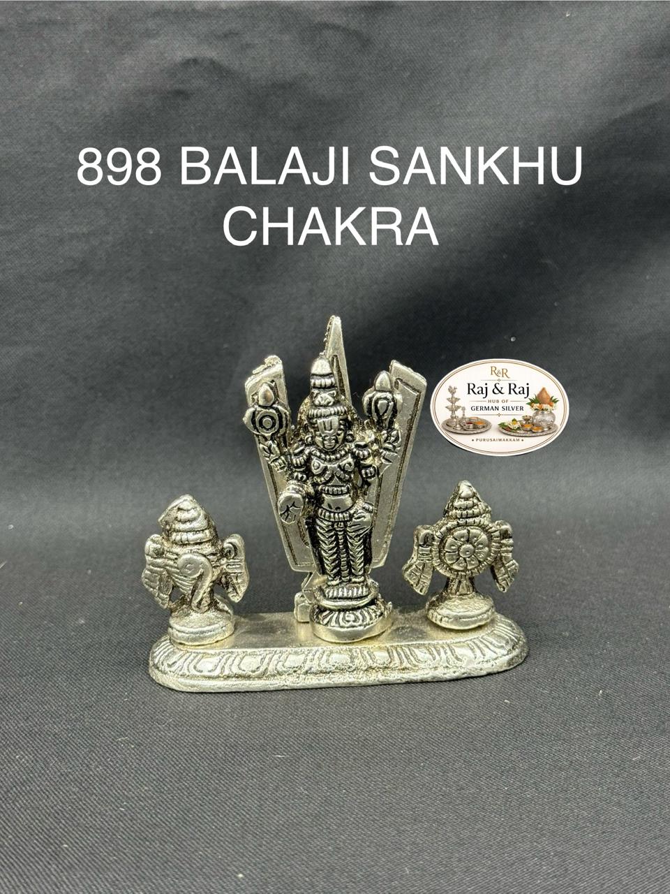 898 German Silver Antique Sankhu Chakra 5 Inch