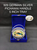 929 German Silver Pichawai Tray With Handle 5 Inch With Premium Packing