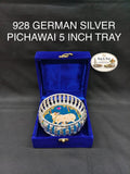 928 German Silver Pichawai Tray 5 Inch With Premium Packing