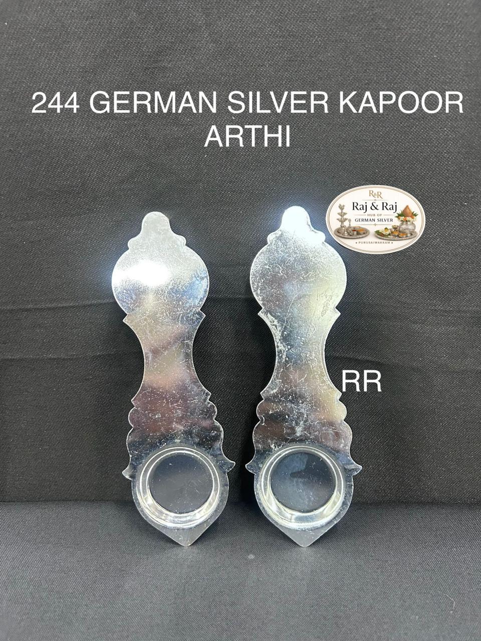 244 German Silver Karpoor Arthi