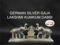 3008 German Silver Gaja Lakshmi Kumkum Dabbi