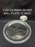 5169 German Silver Ball Plate 12 Inch