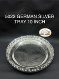 5022 German Silver Tray 10 Inch
