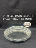 7189 German Silver Oval Tray 11/7 Inch