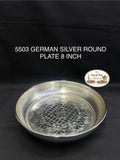 5503 German Silver Pooja Plate 8 Inch