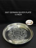 5507 German Silver Pooja Plate 12 Inch