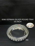 6096 German Silver Round 5 Inch Tray