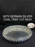 6073 German Silver Oval Tray 11/7 Inch