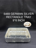 5469 German Silver Rectangle 9*6 Inch