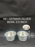 681 German Silver Bowl Small 2.5 Inch