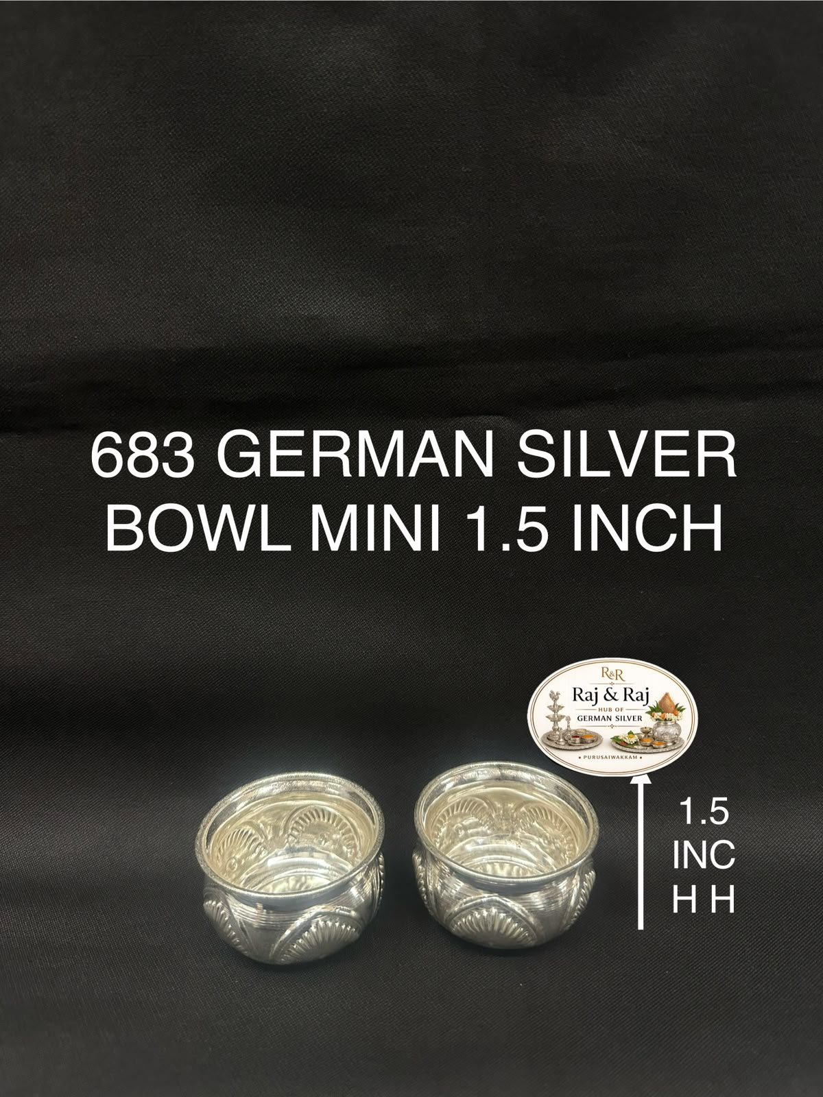 683 German Silver Bowl Mini 1.5 Inch