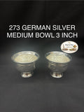 273 German Silver Medium Bowl 3 Inch
