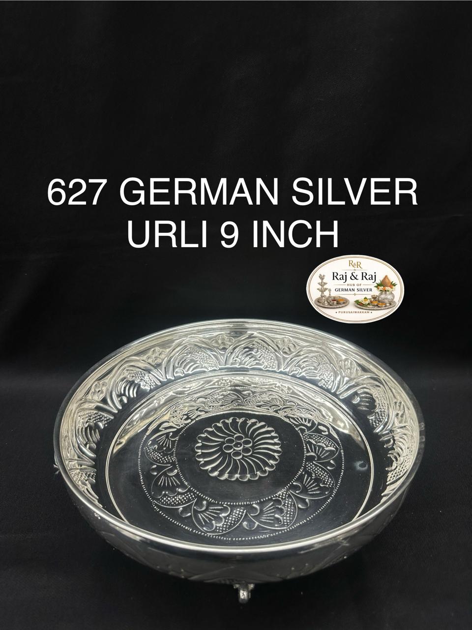 627 German Silver Urli 9 Inch