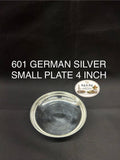 601 German Silver Small Plate 4 Inch