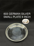 603 German Silver Small Plate 6 Inch