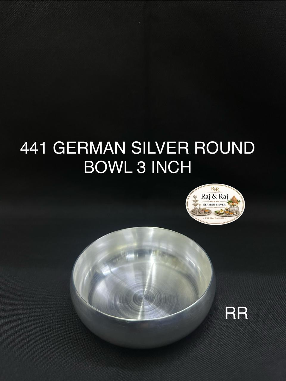 441 German Silver Bowl 3 Inch