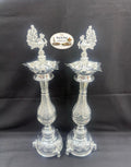 354 German Silver Elephant Leg Kuthuvaliku 20 Inch