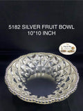 5182 German Silver Round Bowl 10*10 Inch