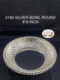 5185 German Silver Round Bowl 8*8 Inch