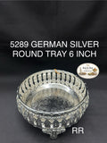 5289 German Silver Round Tray 6 Inch