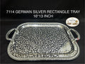 7114 German Silver Rectangle Tray 16*13 Inch