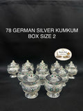 78 German Silver Kumkum Box Size 2