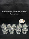80 German Silver Kumkum Box Size 4