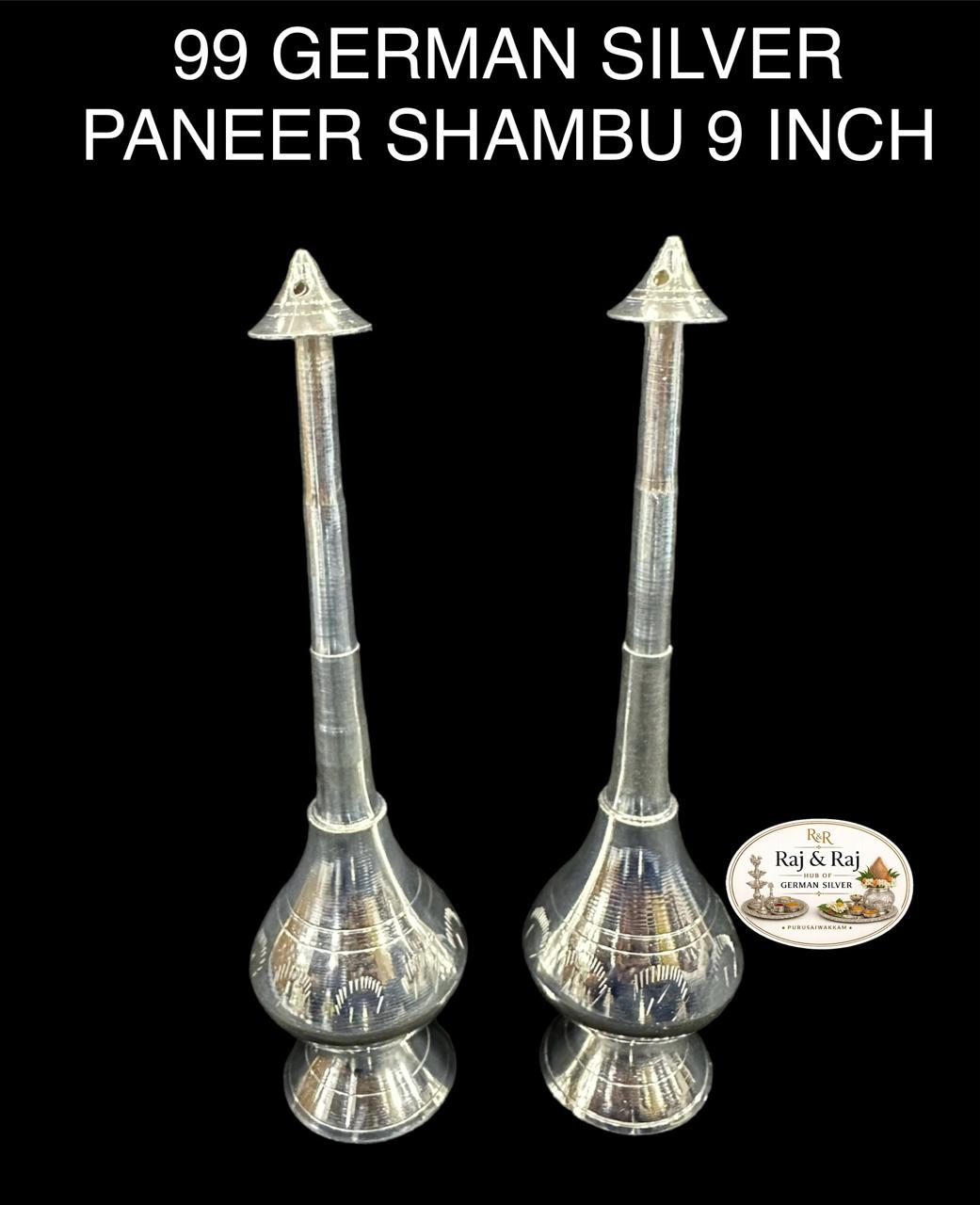 99 German Silver Paneer Shambu 9 Inch