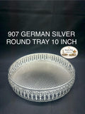 907 German Silver Tray 10 Inch