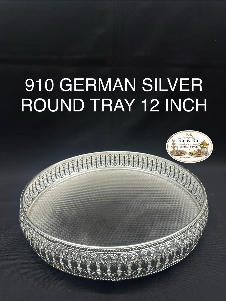 911 German Silver Tray 12 Inch