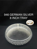 946 German Silver Round 8 Inch Tray
