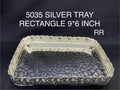 5035 German Silver Rectangle Tray 9*6 Inch