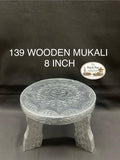 Wooden Mukali Traditional Pooja Stand – 8 Inch | Puja Accessory