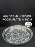 620 German Silver Pooja Plate 11 Inch