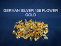 108 German Silver Flowers (Gold)